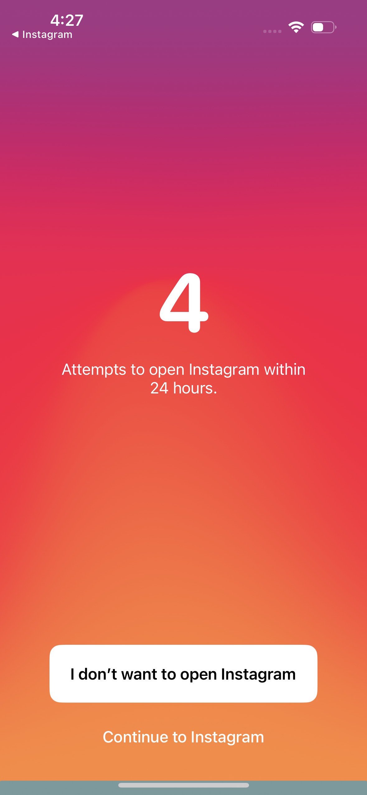 Pauso screen time controller breathing exercise screenshot